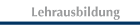 Lehrausbildung